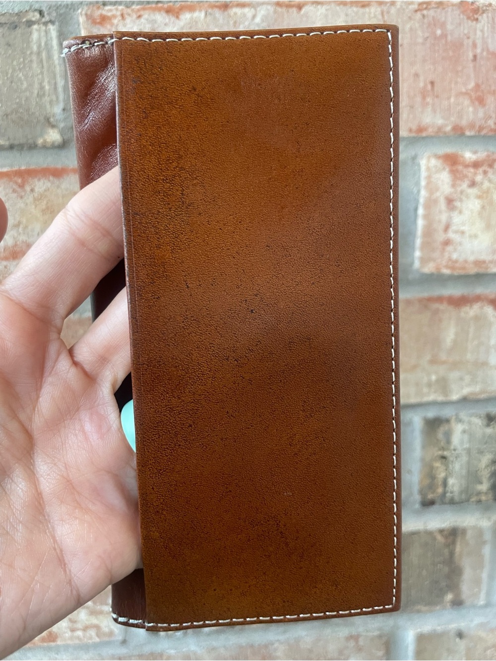 Nocona Mens Western Square Star Rodeo Wallet Brown Tooled Leather Cowboy Bifold - Picture 16 of 16